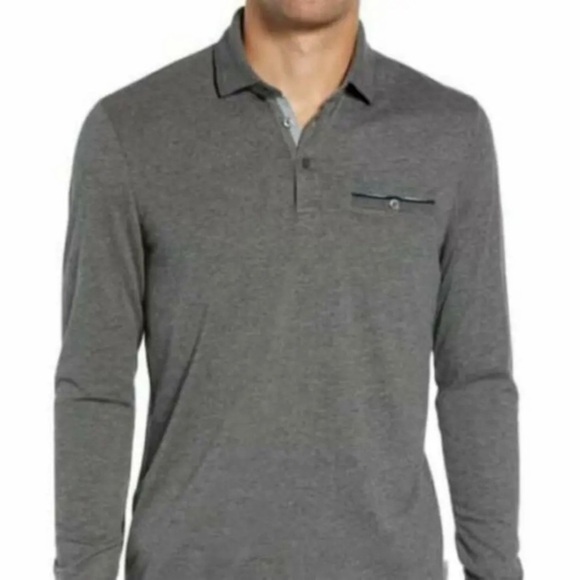 Ted Baker Long Sleeve Loomie Polo - Picture 1 of 8